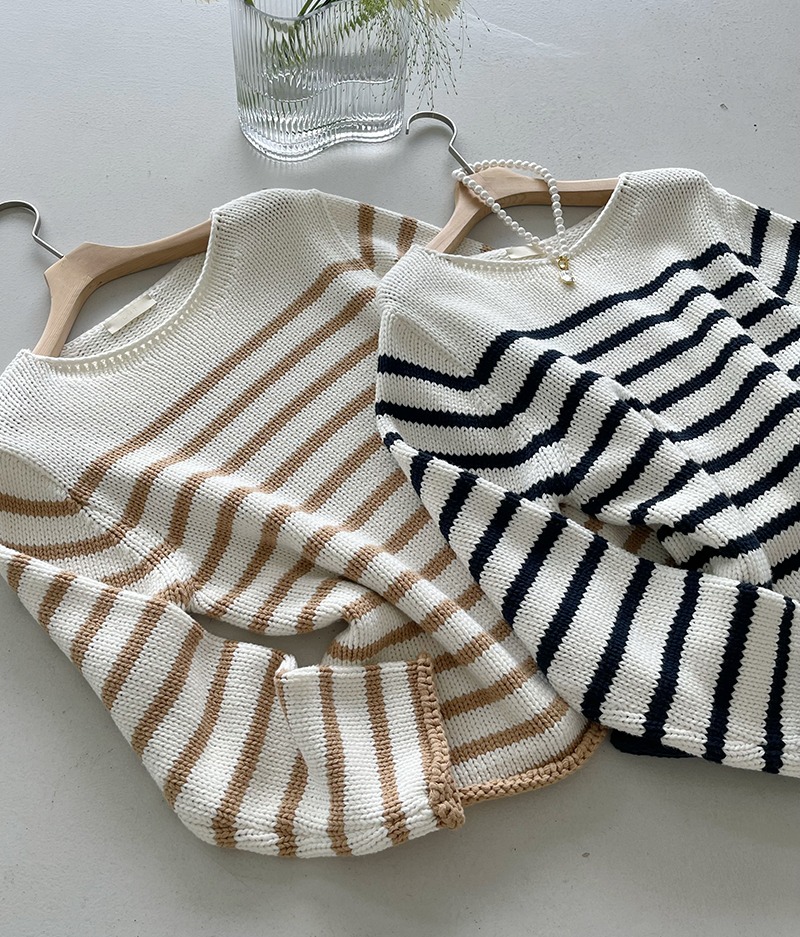 pure stripe knit(2color)